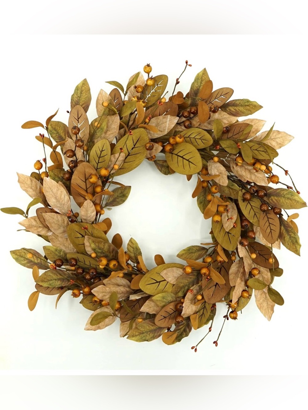 20'' Fall Wreath Berry Garland Autumn Wreath